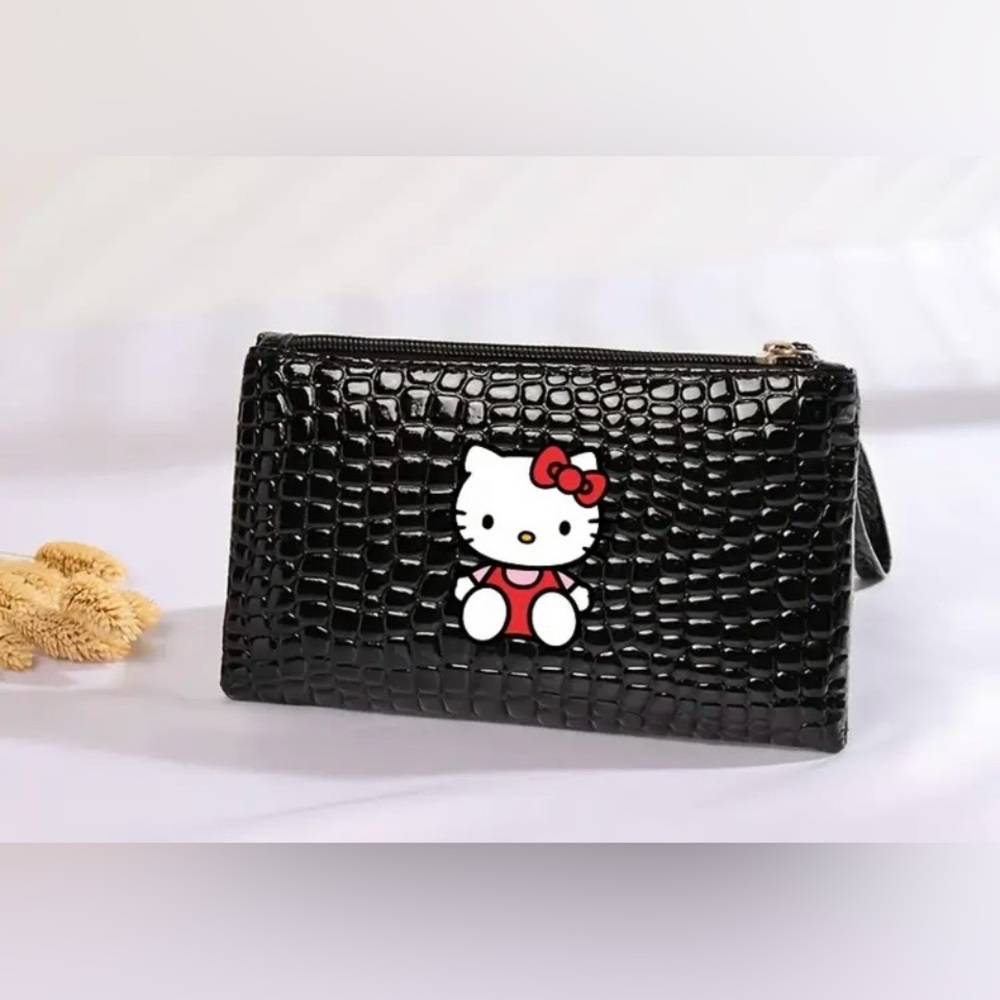 Hello Kitty Sanrio Crocodile Pattern women’s wallet NWOT